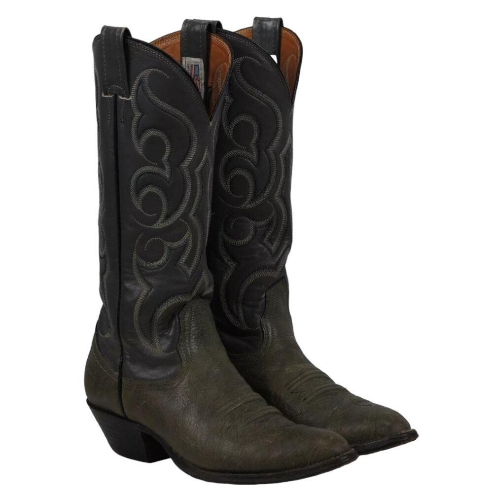 Nocona Exotic Cowboy Western Boots Vintage US Made Nocona Texas Women's 5.5 B